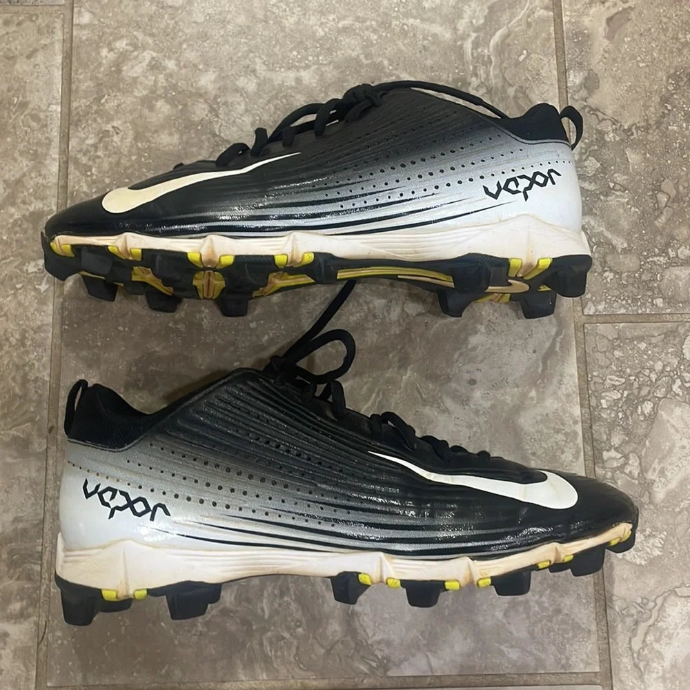 Nike Men’s Vapor Keystone 2 Low 'Black White' FastFlex Baseball Shoes Sz‎ 9.5